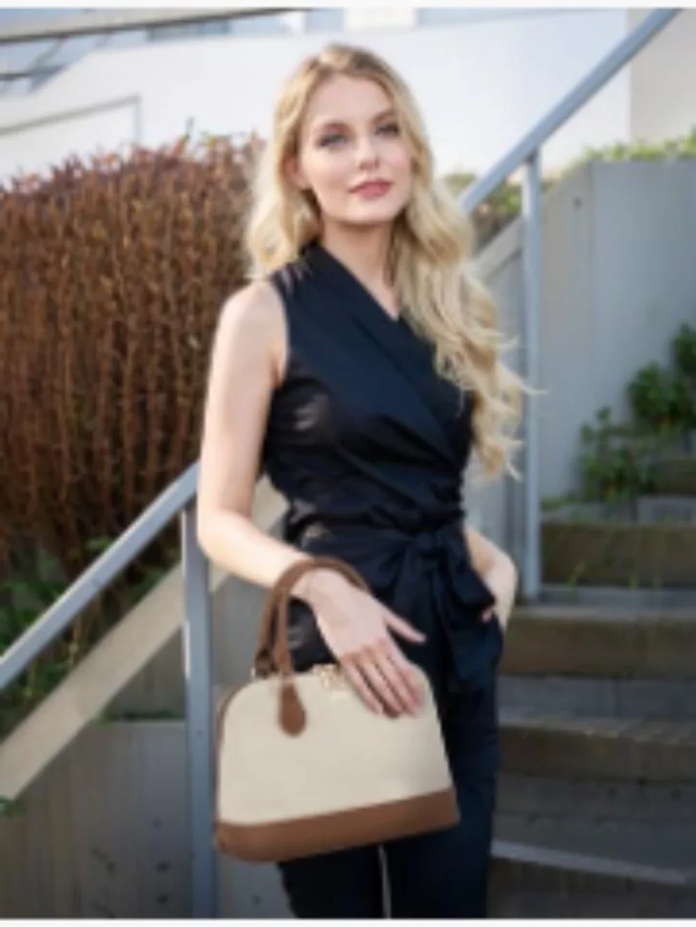 Faux Leather Crossbody Dome Satchel Double Zip Vegan Purse